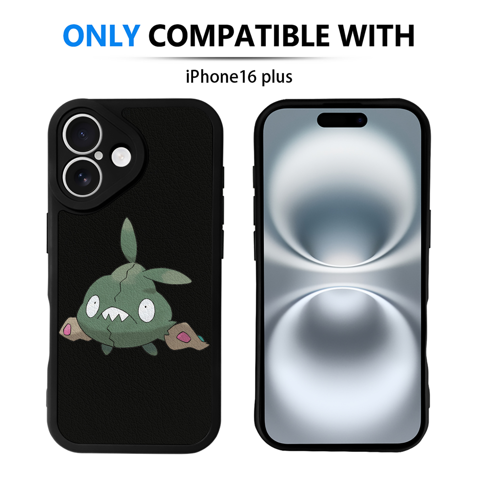 （画像用） ポケットモンスター Pokémon 【iPhone 16シリーズ対応】シリコンスマホケース（レザー調） 材質：シリコン